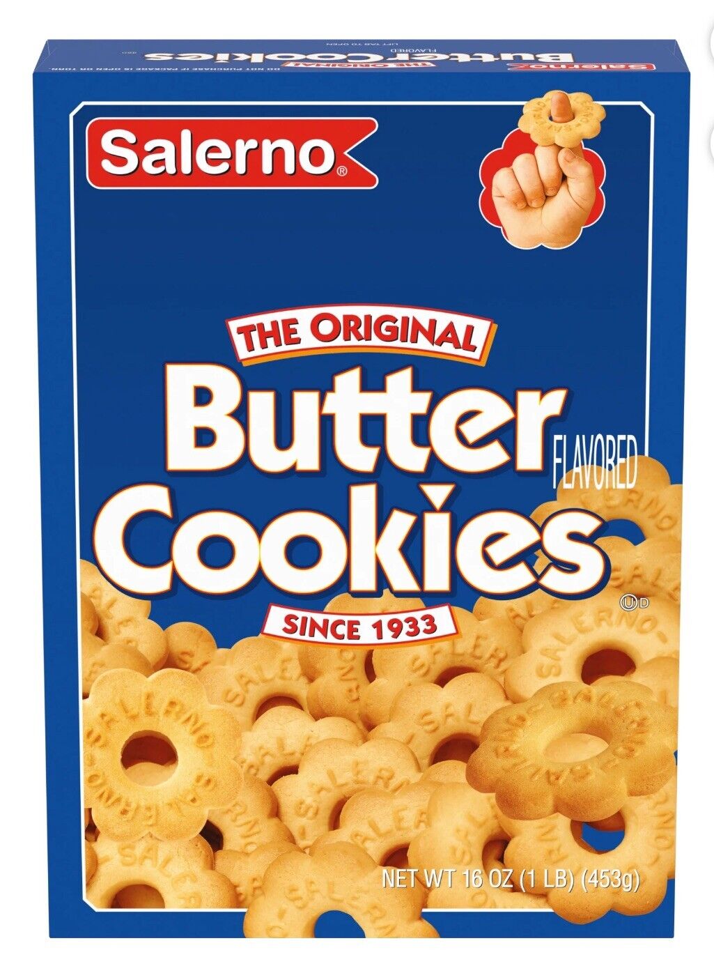 Salerno Original Butter Cookies, 16 oz Box