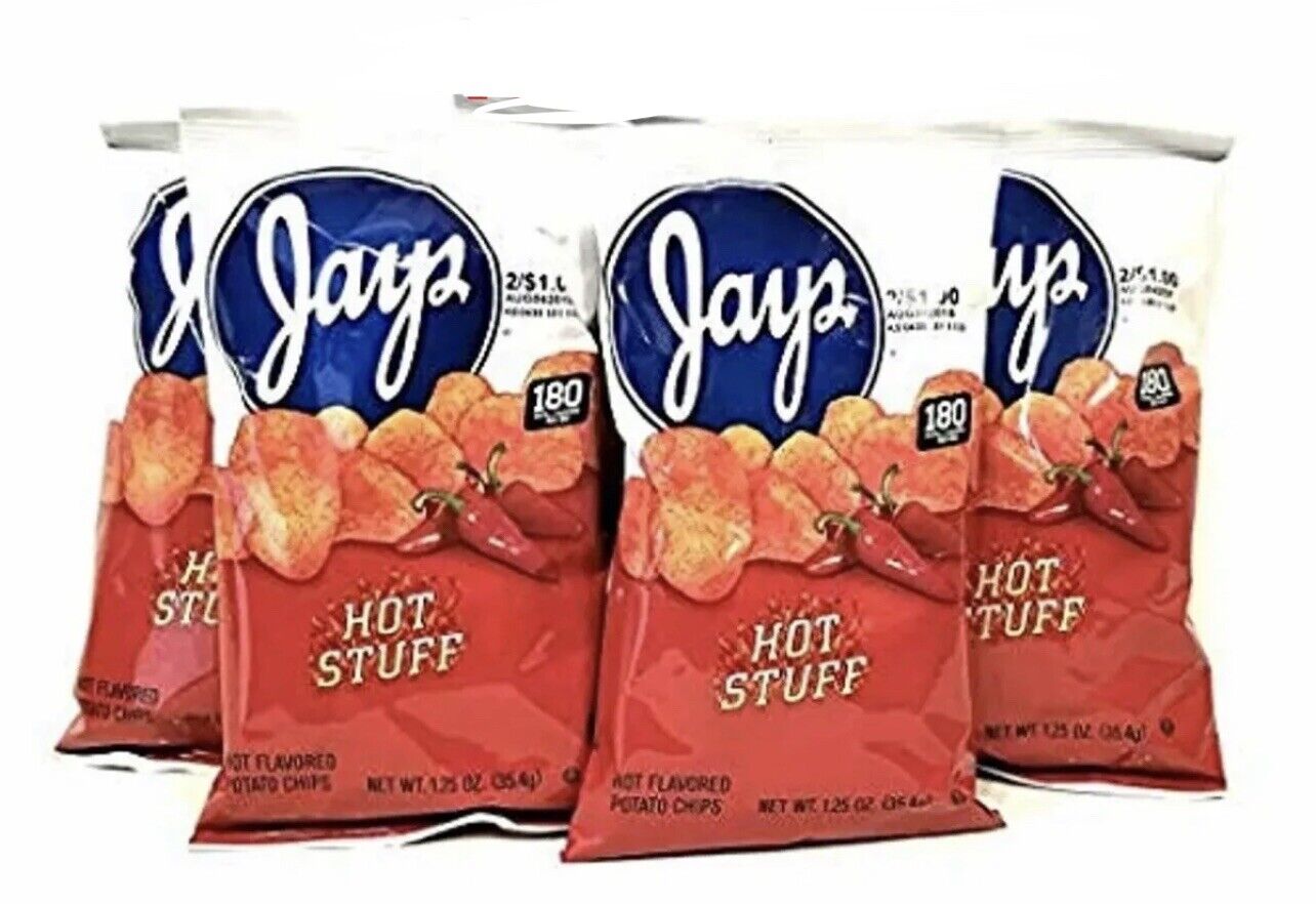 Jays Hot Stuff 7 Pack 1.25 oz HOT STUFF Potato Chips
