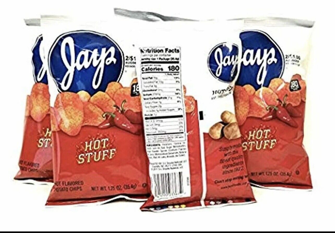 Jays Hot Stuff 10 Pack 1.25 oz HOT STUFF Potato Chips