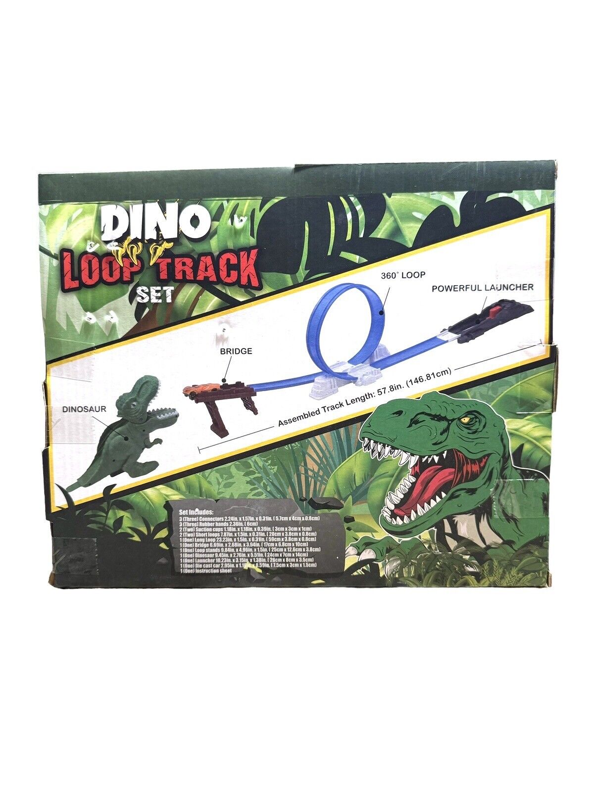 Dino Loop Race Track Set With Car NEW SEALED