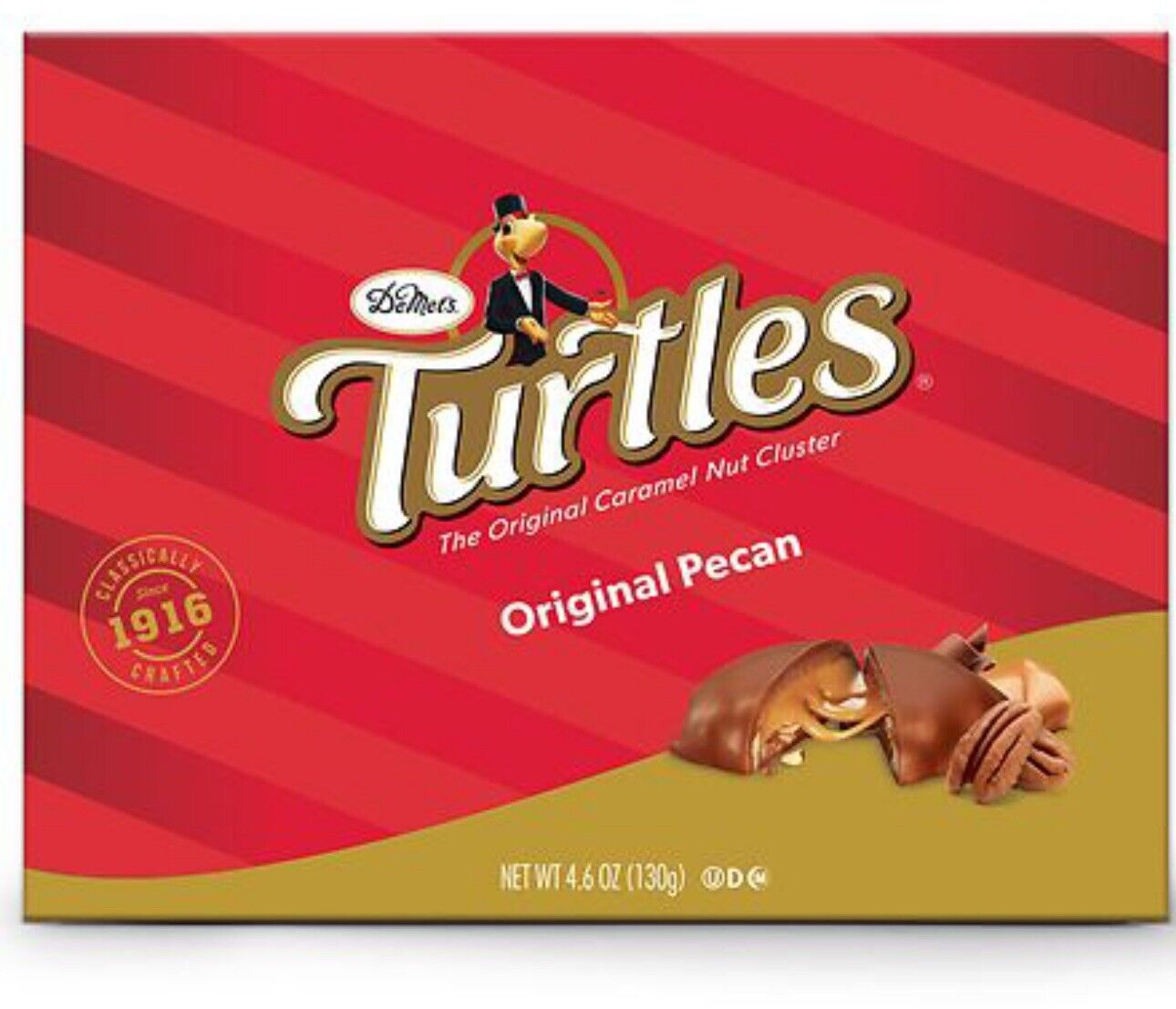 Demet’s Turtles 4.6oz Gift Box The Original Nut Cluster