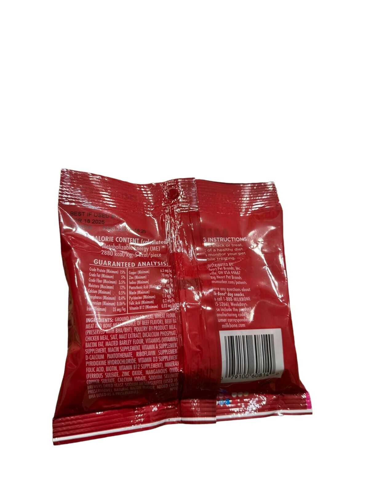 Milk Bone Mini's Dog Flavor Snacks 3 Travel Packs 2.5oz Each