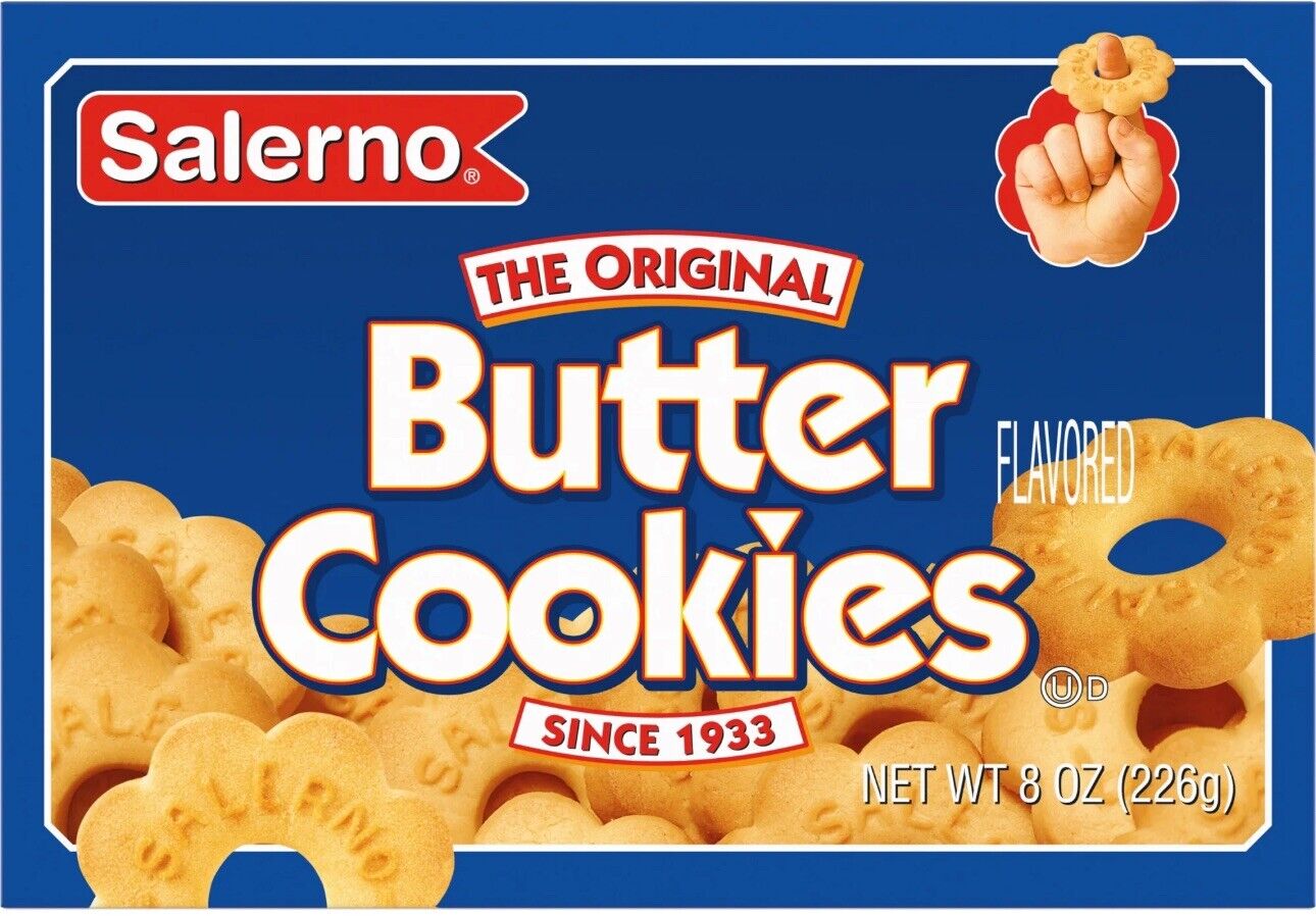 Salerno Original Butter Cookies, 8 oz Box