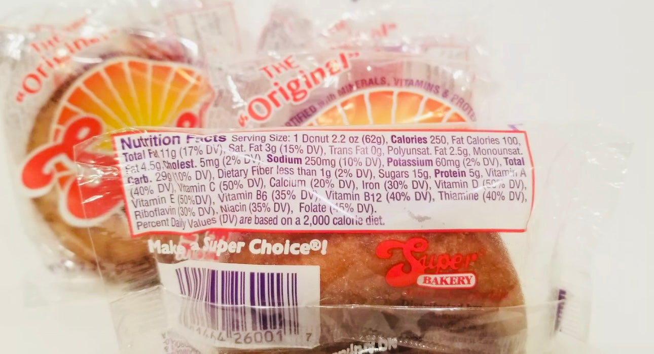Original SUPER DONUT Sampler 4 Pack Healthy and Nutritional Keep Frozen