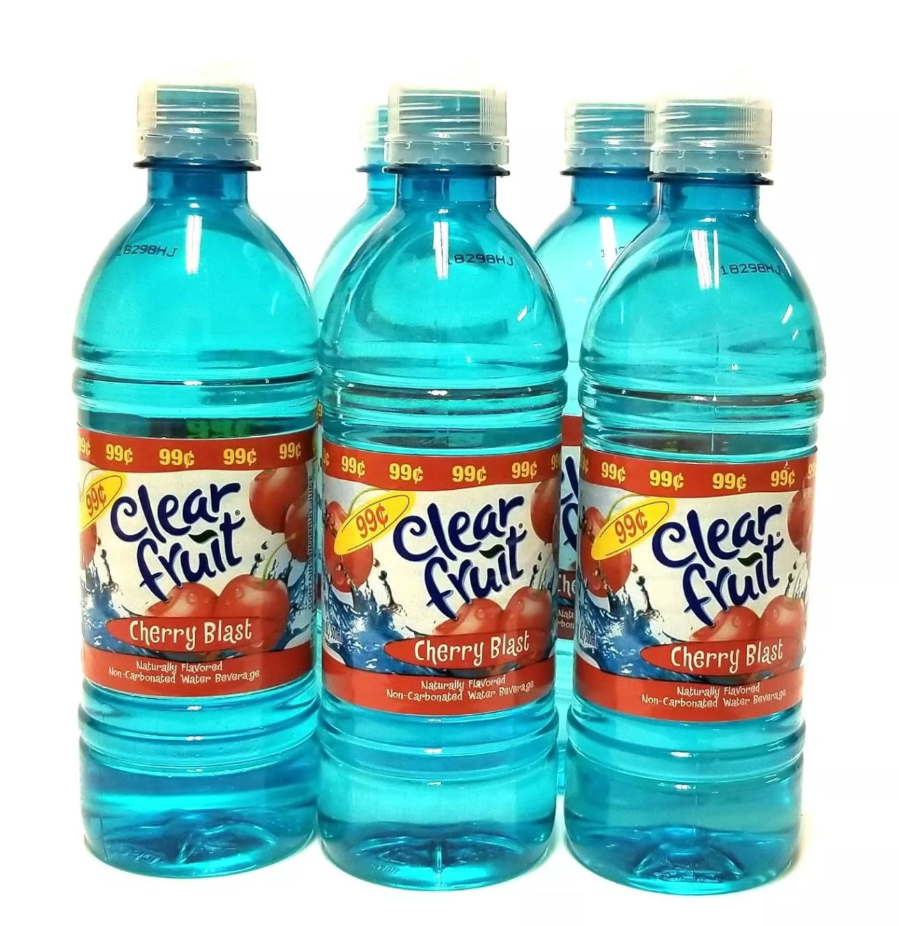 Clear Fruit Cherry Blast Flavored Water 6 Pack 16.9oz Sport Bottles