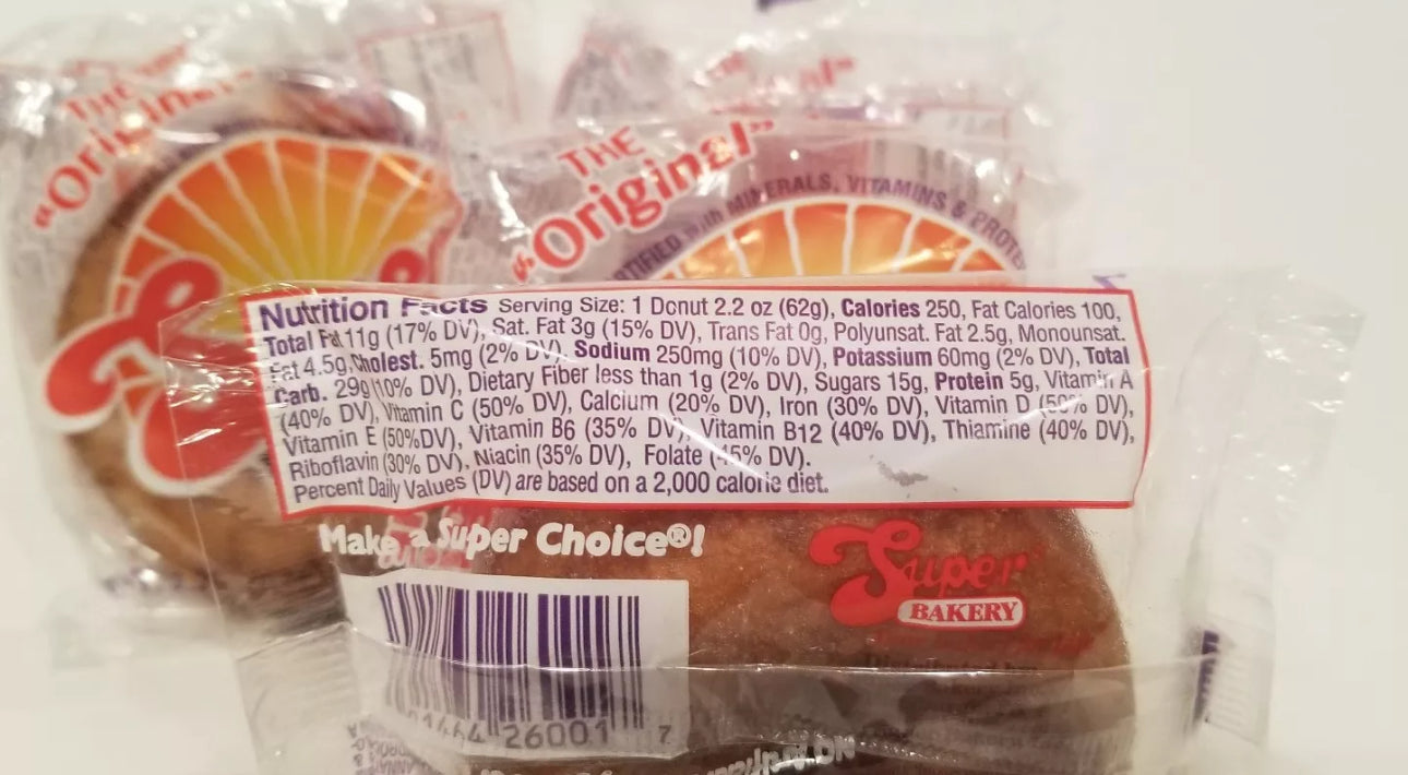 The Original SUPER DONUT 4 Pack Healthy and Nutritional