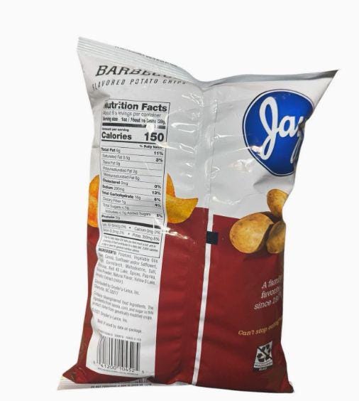 Jays Potato Chips Variety Pack: BBQ, Hot Stuff & Oke Doke - 5 Bag Combo