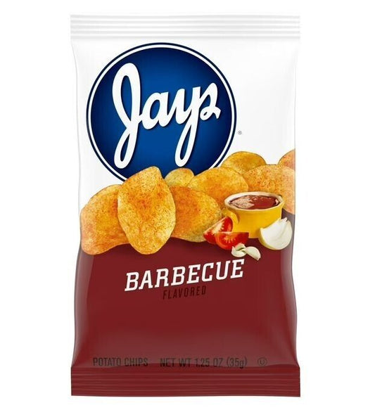 Jays Potato Chips, BBQ, 1.25 oz Snack Bag