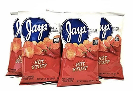 Jays Hot Stuff 7 Pack 1.25 oz HOT STUFF Potato Chips