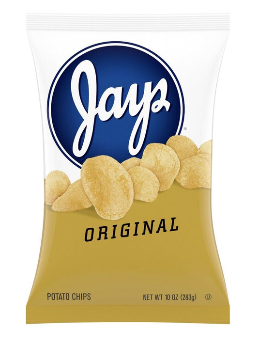 Jays Original Big Bag Potato Chips 3 Pack 10oz. Bags. A Chicago Classic.