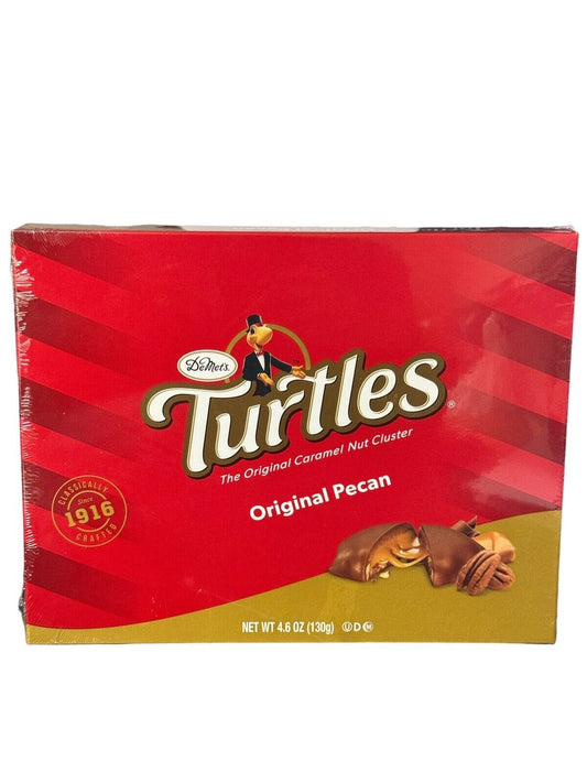 Demet's Turtles Caramel Nut Clusters Gift Box, Original, 4.6 Oz 2 Pack NEW