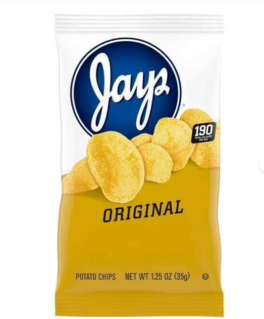 Jays Original Potato Chips, 1.25 oz Snack Bag