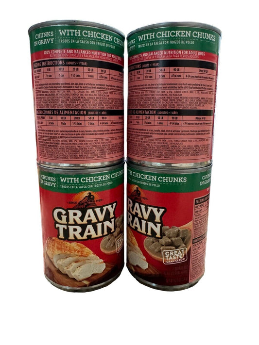 Gravy Train Chicken Chunks in Gravy 13.2oz 5 Count NEW
