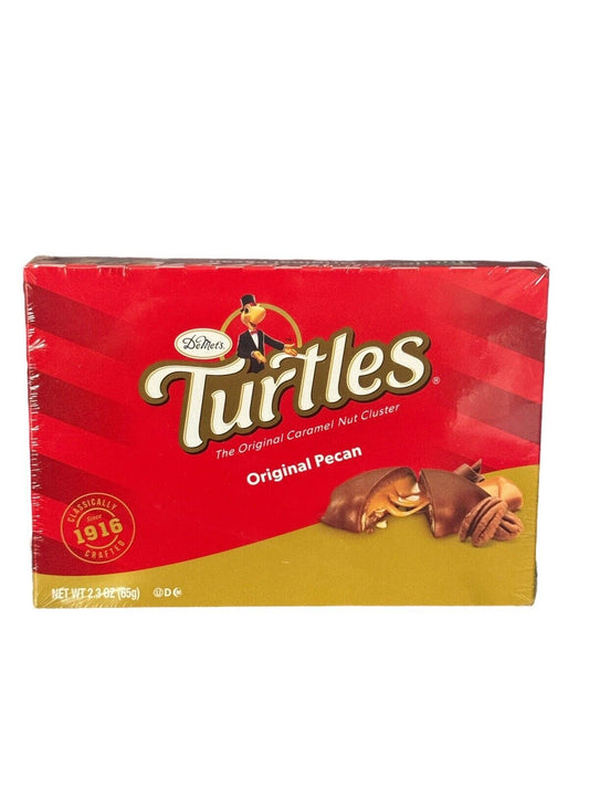 Demet's Turtles Original Caramel Chocolate Clusters Pecan 2.3 oz 4 Pack