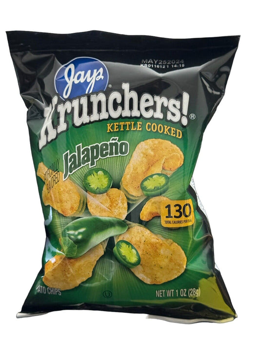 Jays krunchers kettle Cooked Potato Chips 10 1oz Bags