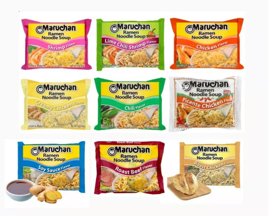 24 Bags Variety Pack Maruchan Ramen Noodle Soup 3oz ( Mix & Match Flavors! )