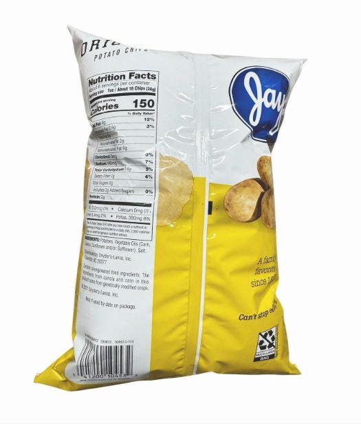 Jays Potato Chips Variety Pack: BBQ, Hot Stuff & Oke Doke - 5 Bag Combo