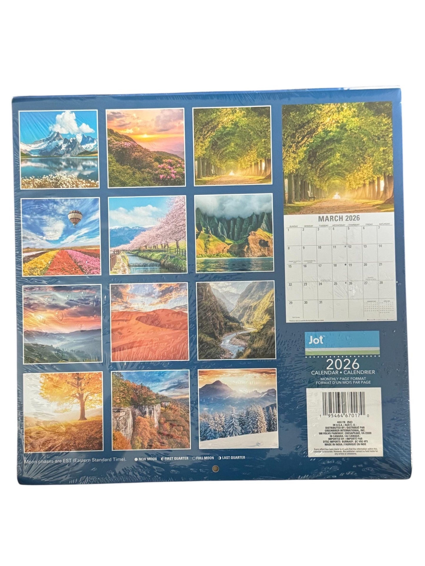 2026 LANDSCAPES 12” X 24” & Mini 12 Month 6” X 12” Wall Calendars Pack