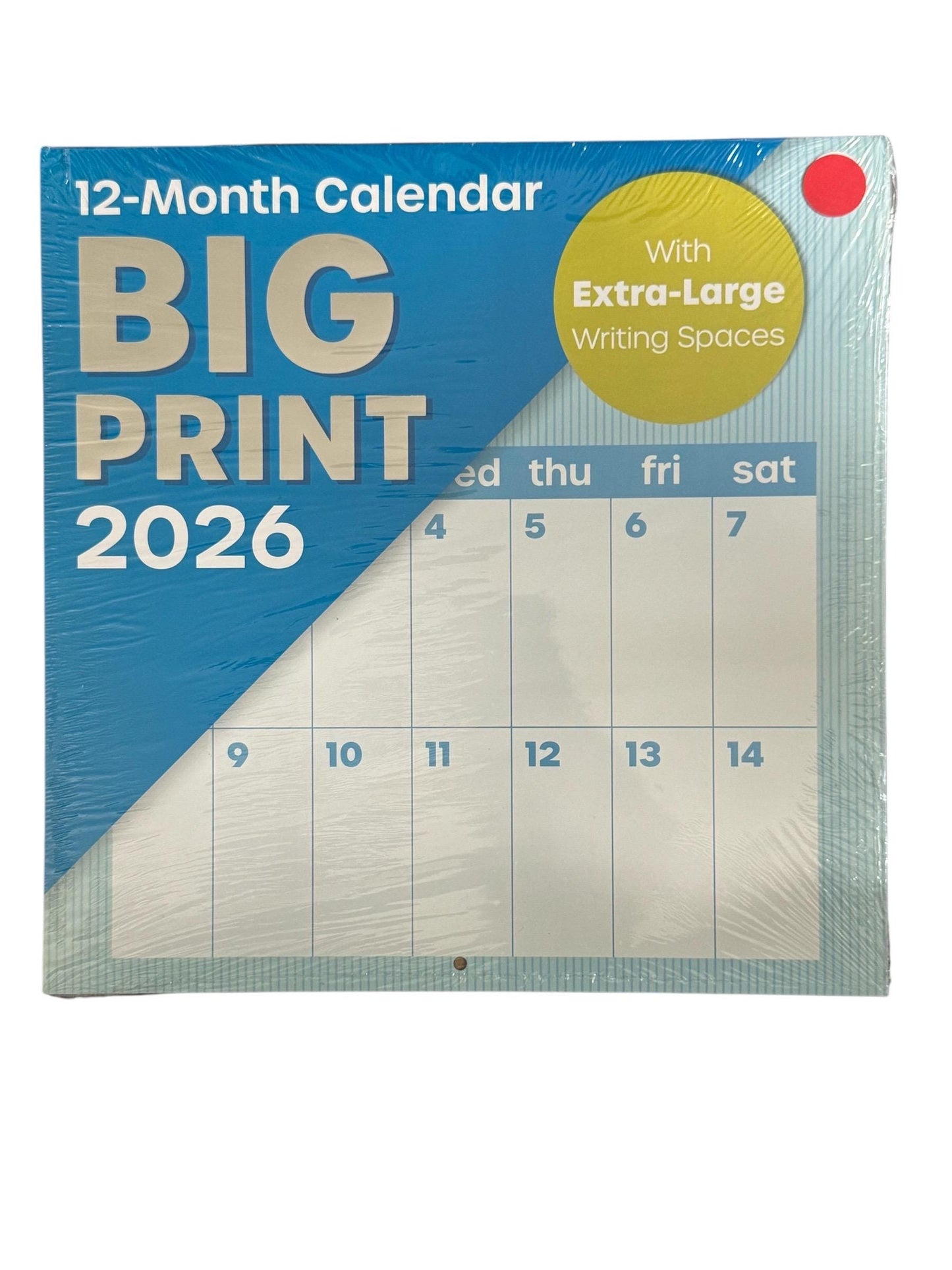2026 BIG PRINT 12” X 24” 12 Month Wall Calendar New Sealed