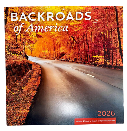 2026 BACKROADS OF AMERICA 12” X 24” 16 Month Wall Calendar New Sealed