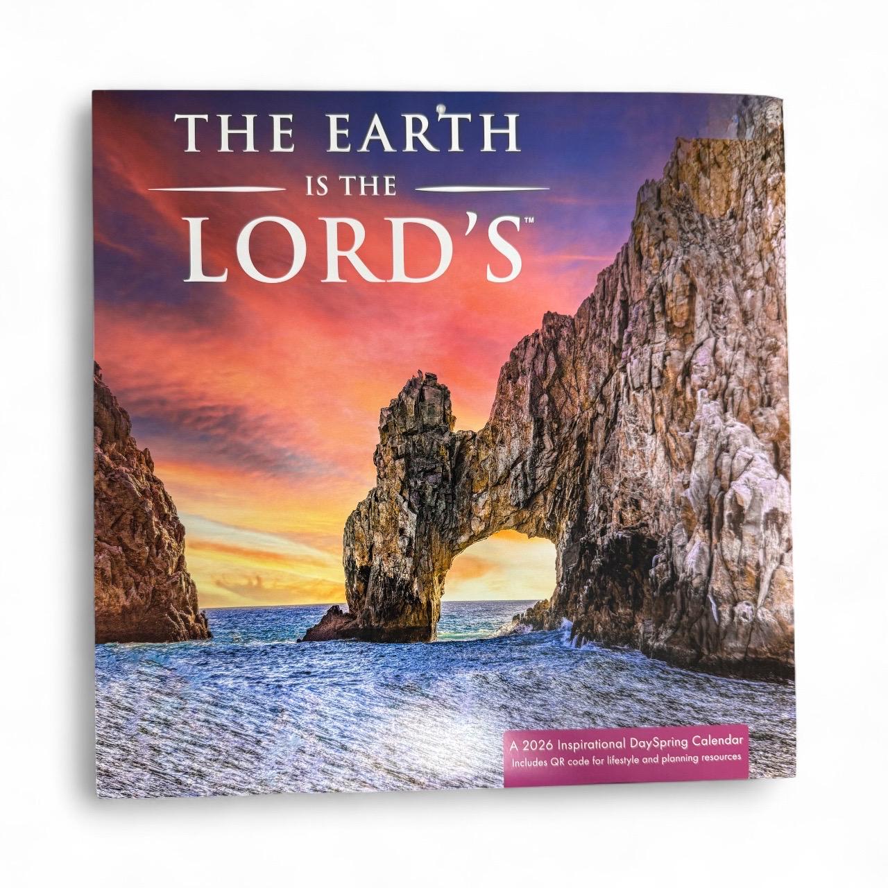 2026 THE EARTH Is the LORDS 12” X 24” 16 Month Wall Calendar