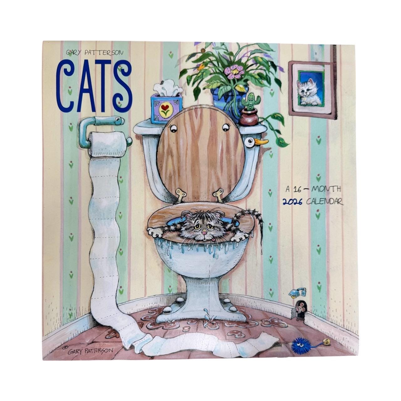 2026 Gary Patterson CATS 12” X 24” 16 Month Wall Calendar New