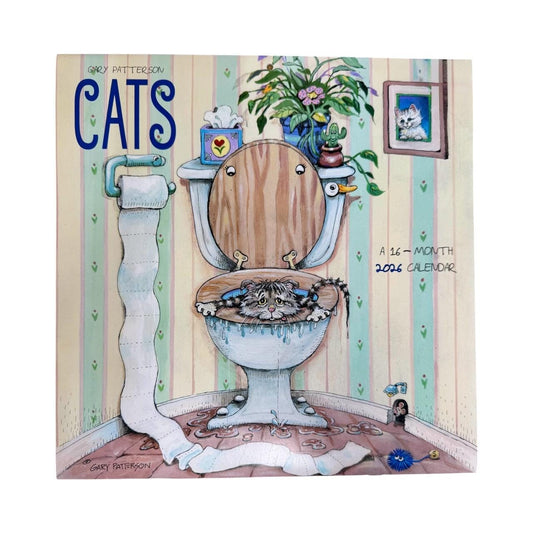2026 Gary Patterson CATS 12” X 24” 16 Month Wall Calendar New