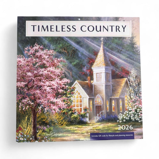 2026 Timeless Country 12” X 24” 16 Month Wall Calendar New