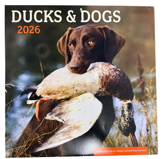 2026 DUCKS & DOGS 12” X 24” 16 Month Wall Calendar New