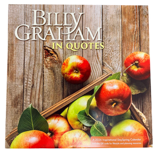 2026 Billy Graham in Qoutes 12” X 24” 16 Month Wall Calendar New