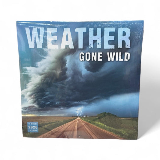 2026 WEATHER Gone Wild 12” X 24” 16 Month Wall Calendar NEW