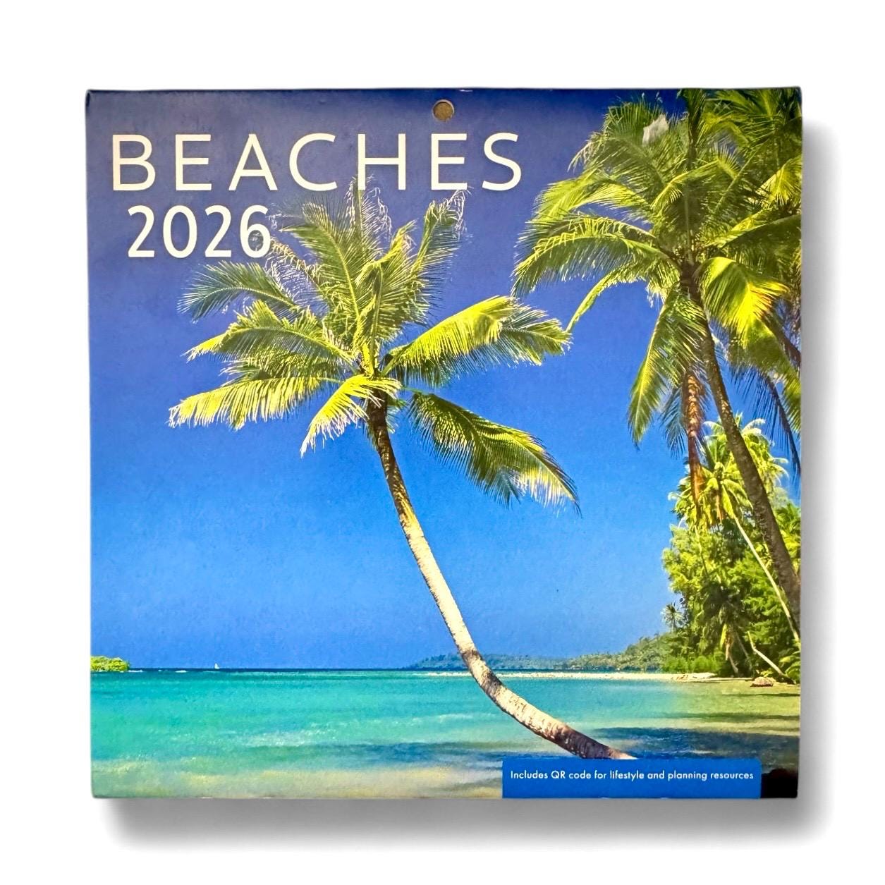 2026 BEACHES Mini 7x7” 16 Month Wall Calendar NEW 7x14” Opened