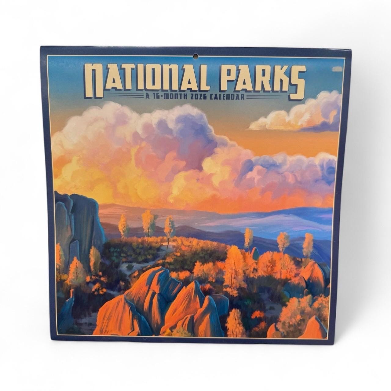 2026 NATIONAL PARKS Canvas 12” X 12” 16 Month Wall Calendar NEW 12”x24” Opened