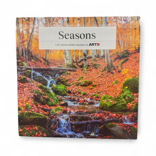 2026 SEASONS 12” X 12” 16 Month Wall Calendar NEW 12”x24” Opened