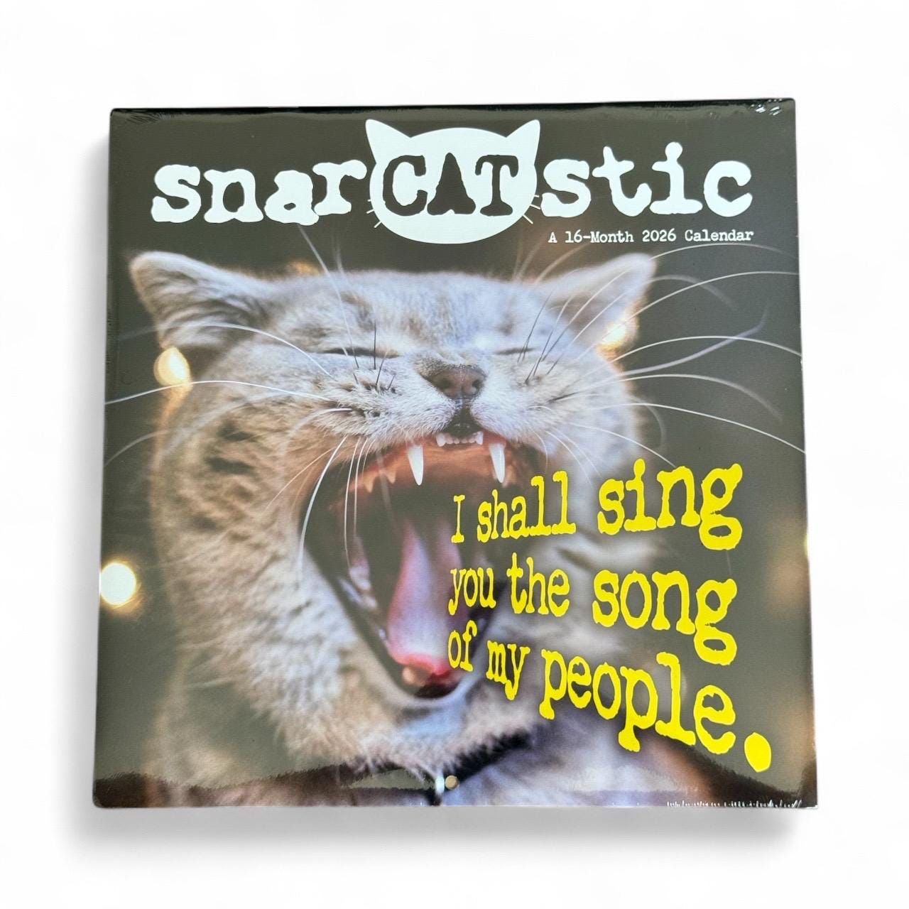 2026 Snar Cat Tastic Wall Calendar - 16-Month Funny Cat Theme