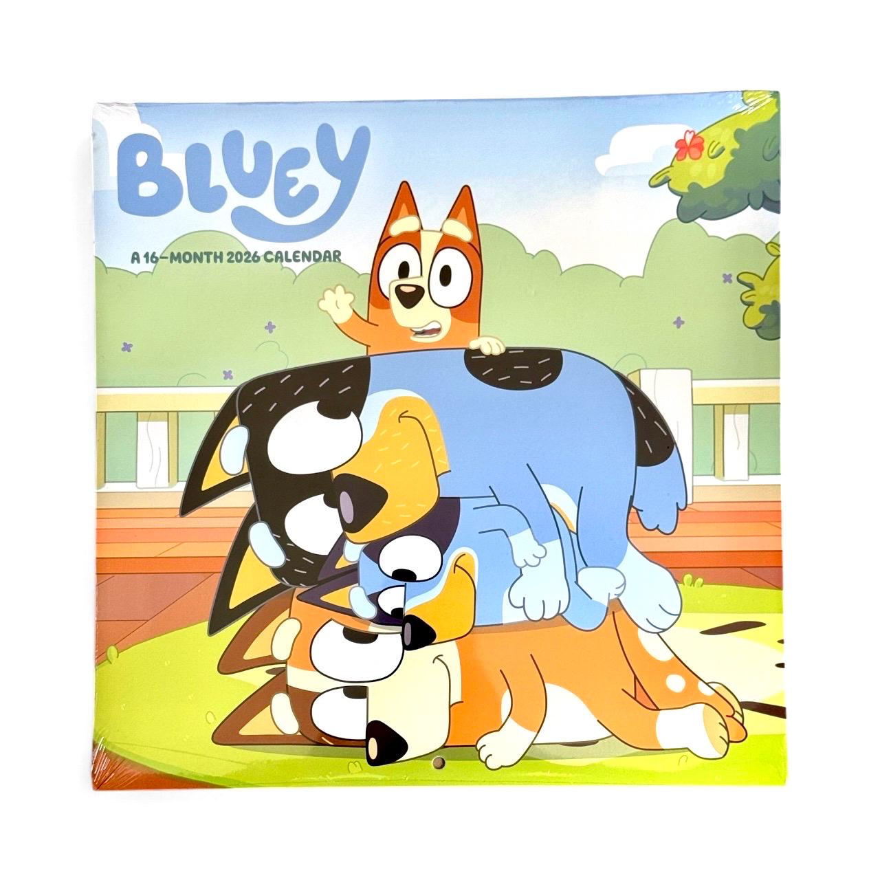 2026 BLUEY 11” x 11” 16 Month Wall Calendar NEW 11” x 22” Open