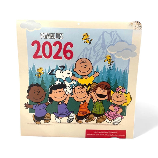 2026 PEANUTS Snoopy 12” X 12” 16 Month Wall Calendar NEW 12”x24” Opened