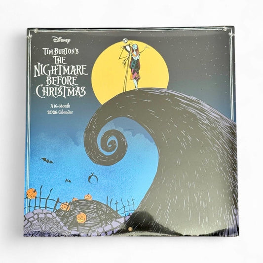 2026 Nightmare Before Christmas 11” x 11” 16 Month Wall Calendar 11” x 22” Open