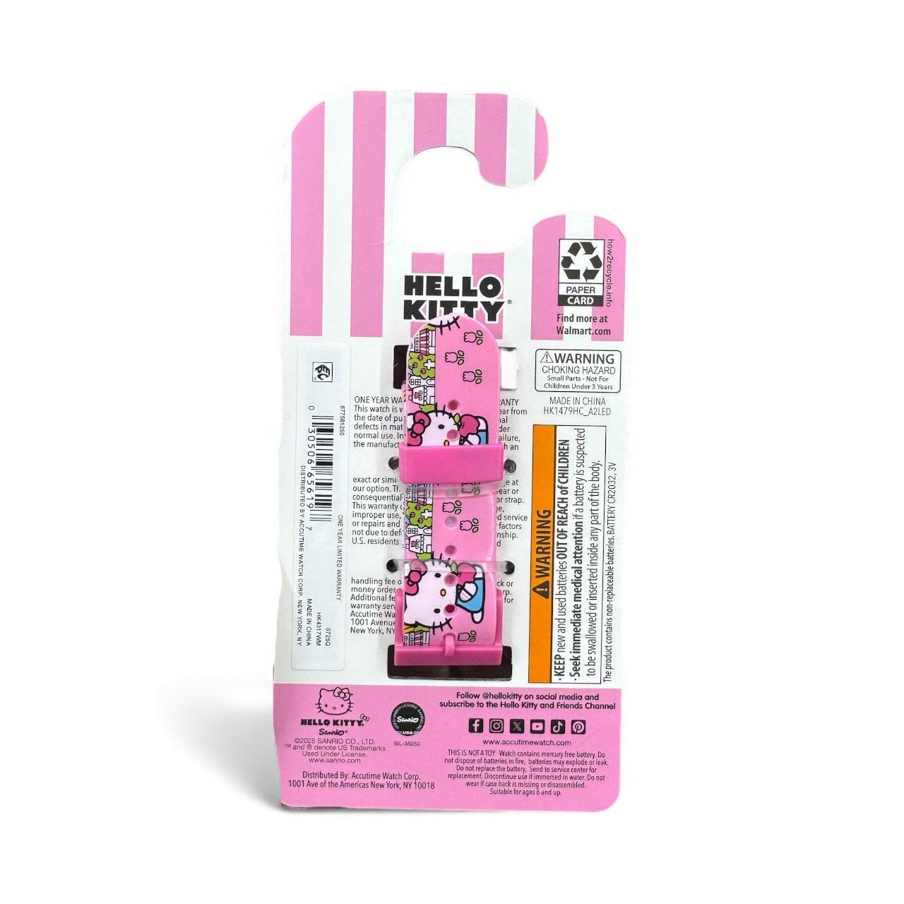 Hello Kitty & Friends LED Watch With Digital Display and Adjustable Band Pink