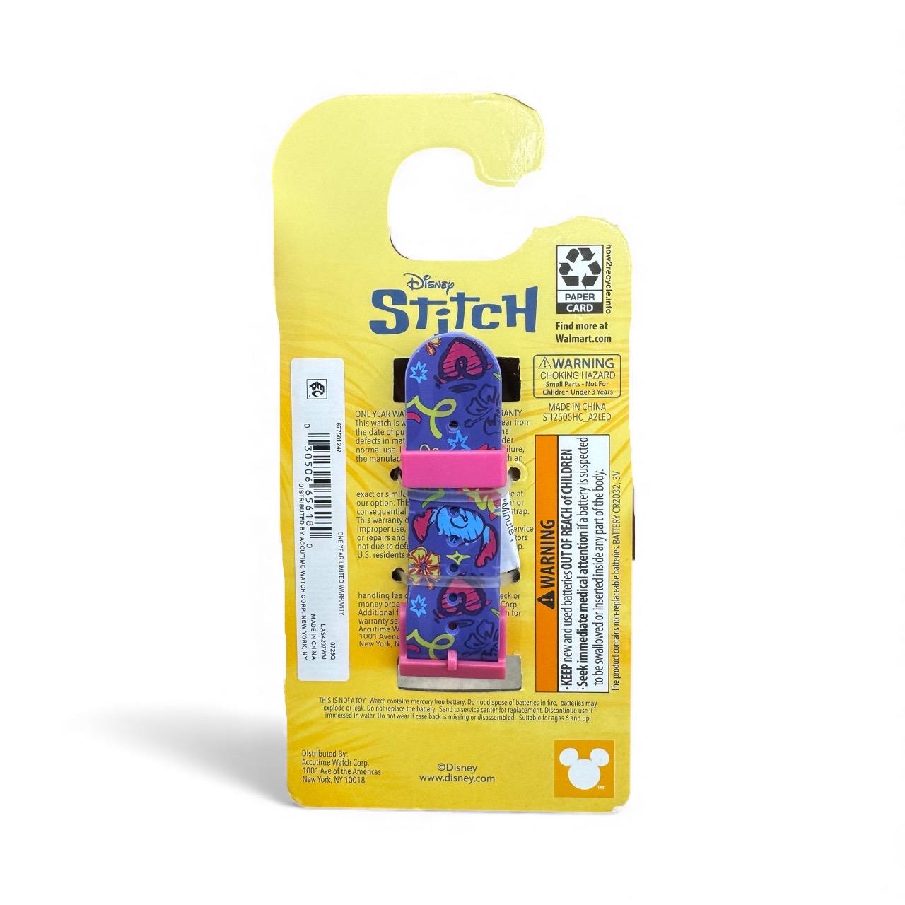 Disney Stitch LED Watch With Digital Display and Adjustable Band (Lilo & Stitch)