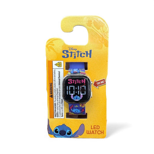Disney Stitch LED Watch With Digital Display and Adjustable Band (Lilo & Stitch)