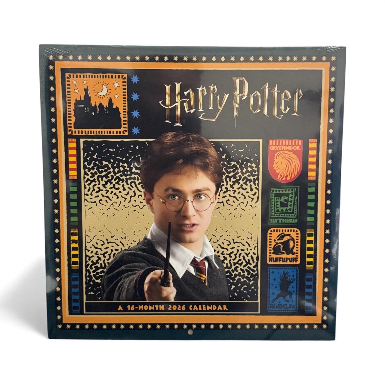 2026 HARRY POTTER 11” X 11” 16 Month Wall Calendar NEW 11”x22” Opened