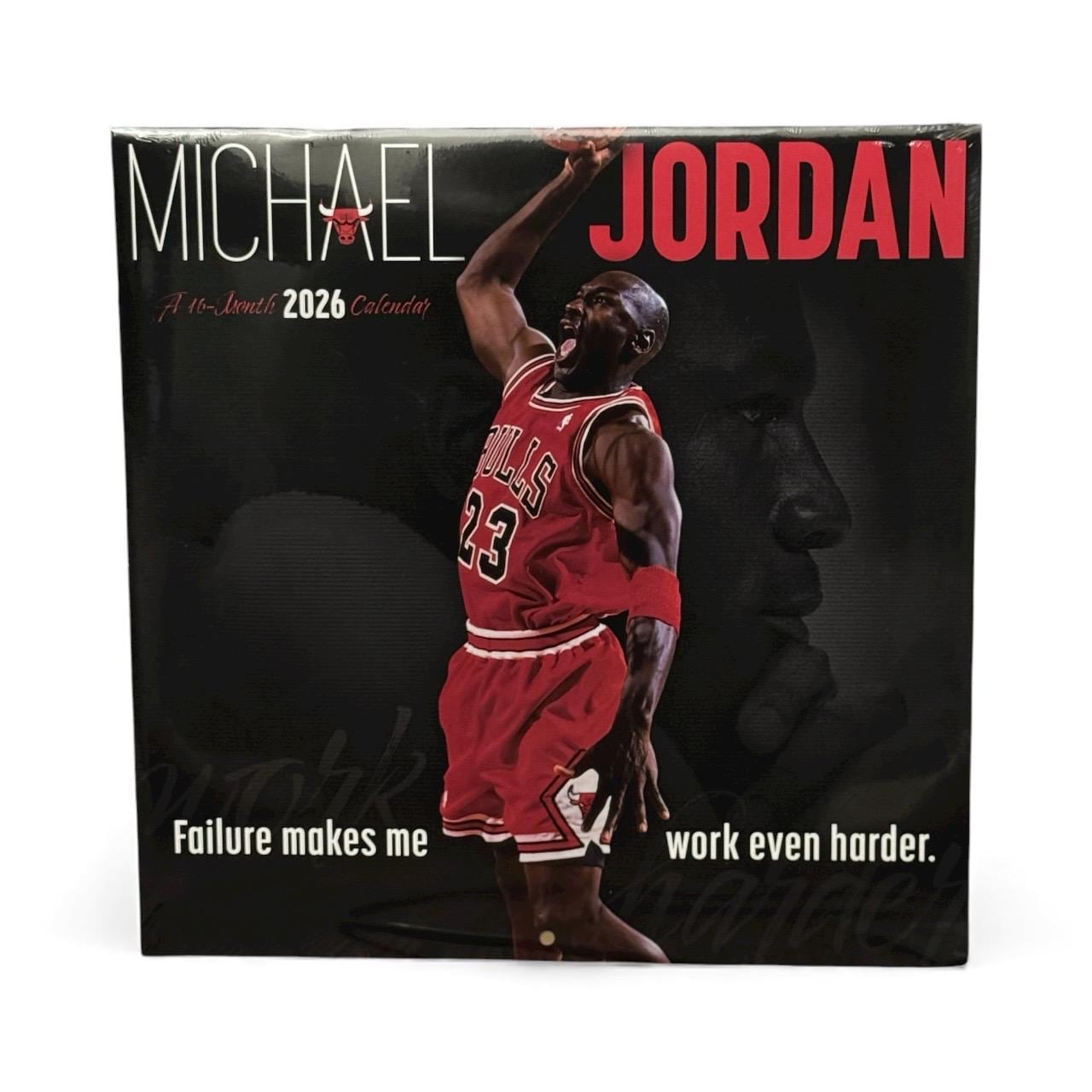 2026 Michael Jordan 11” X 11” 16 Month Wall Calendar NEW 11”x22” Opened