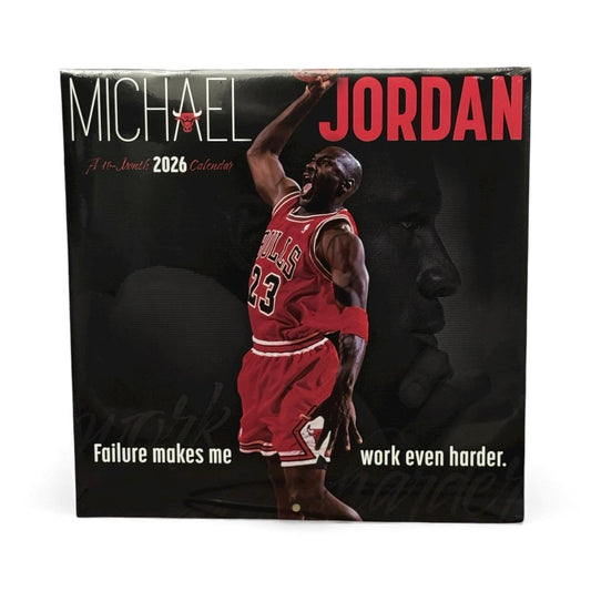 2026 Michael Jordan 11” X 11” 16 Month Wall Calendar NEW 11”x22” Opened