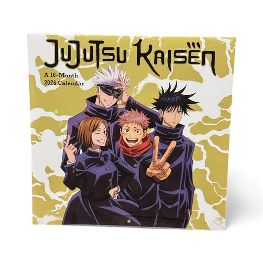2026 JUJUTSU KAISEN 11” X 11”16 Month Wall Calendar 11” X 22” Open/ Anime