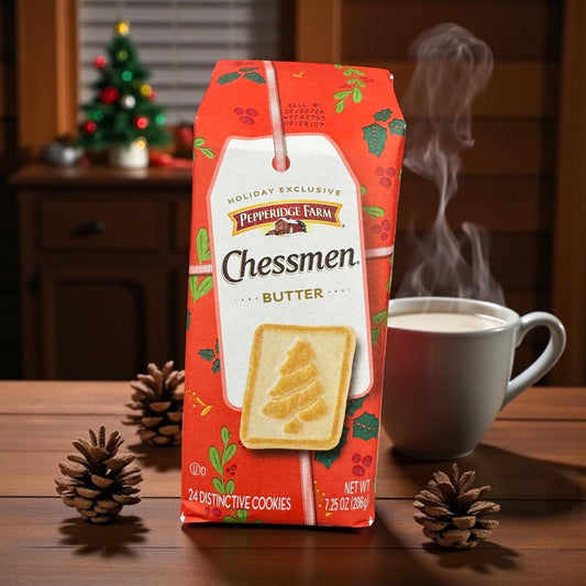 Chessman Butter Cookies 2 Pack 48 Cookies Flavored NEW