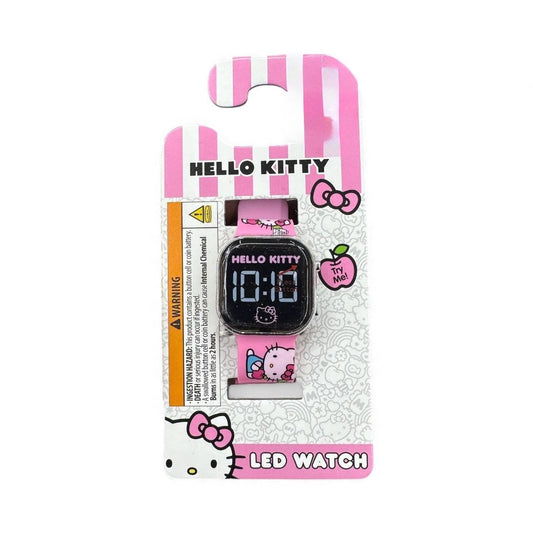 Hello Kitty & Friends LED Watch With Digital Display and Adjustable Band Pink