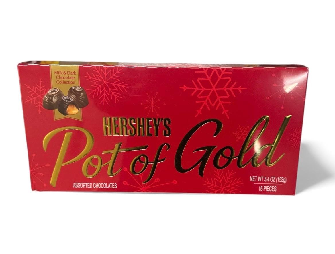 3 Boxes Hersheys Pot Of Gold Milk And Dark Assorted Chocolates 5.4oz-45 Pieces